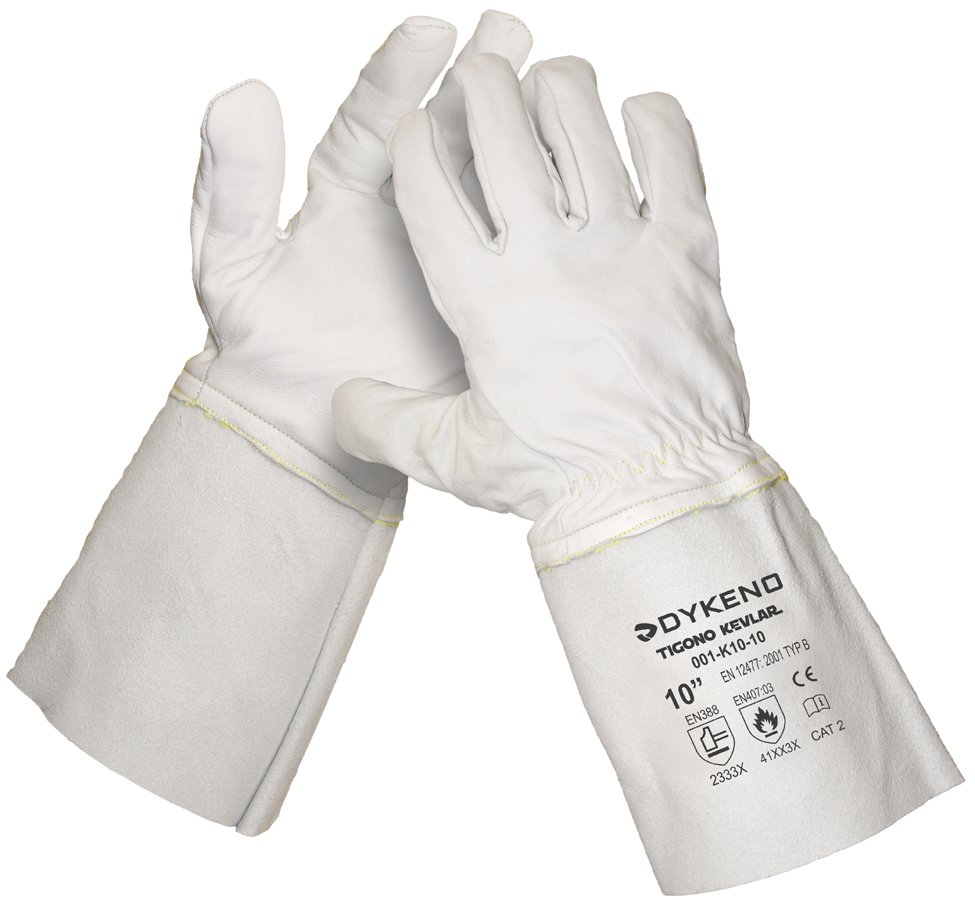 Levně Svářecí rukavice TIGONO KEVLAR jemná kozinka 10