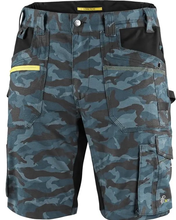Levně CXS STRETCH kraťasy máskáčová modrá černá 64