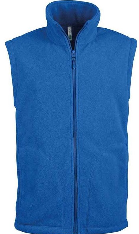 Levně Fleecová vesta unisex modrá royal M