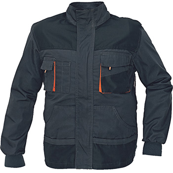 Levně Australian Line Emerton Flannel Winter zimní pracovní bunda černá oranžová 50