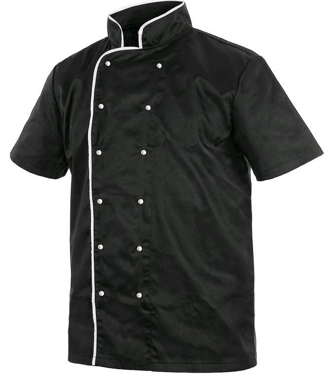 Levně CXS CHEF rondon kuchařský krátký rukáv černý 52