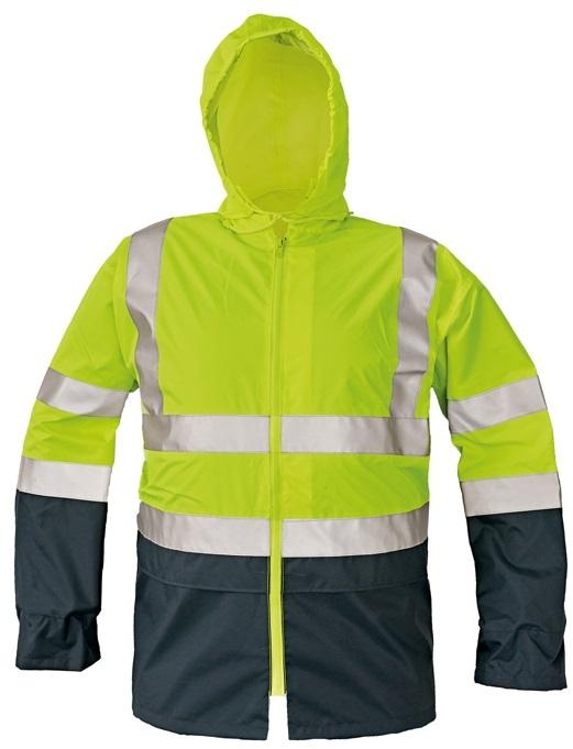 Levně Červa Epping nepromokavá reflexní bunda žlutá 2XL