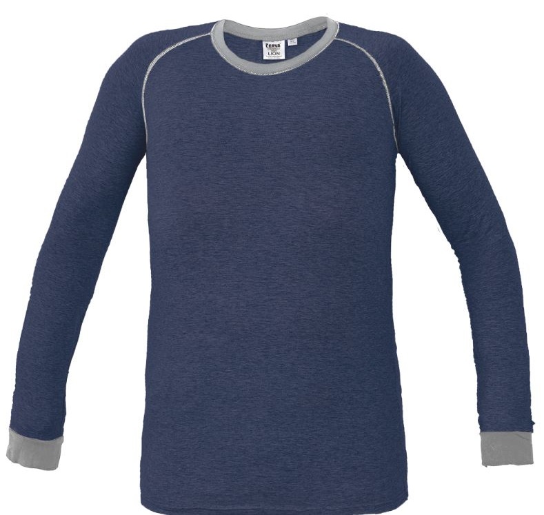 Levně Cerva Lion termo tričko dlouhý rukáv modré navy M/L