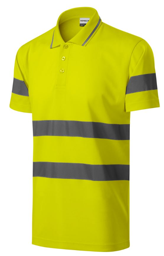 Levně Malfini HV Runway 2V9 reflexní polokošile unisex reflexní žlutá L