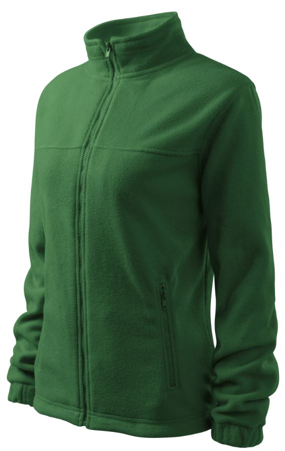 Levně Dámská fleeceová mikina Fleece Jacket 504 lahvově zelená XL
