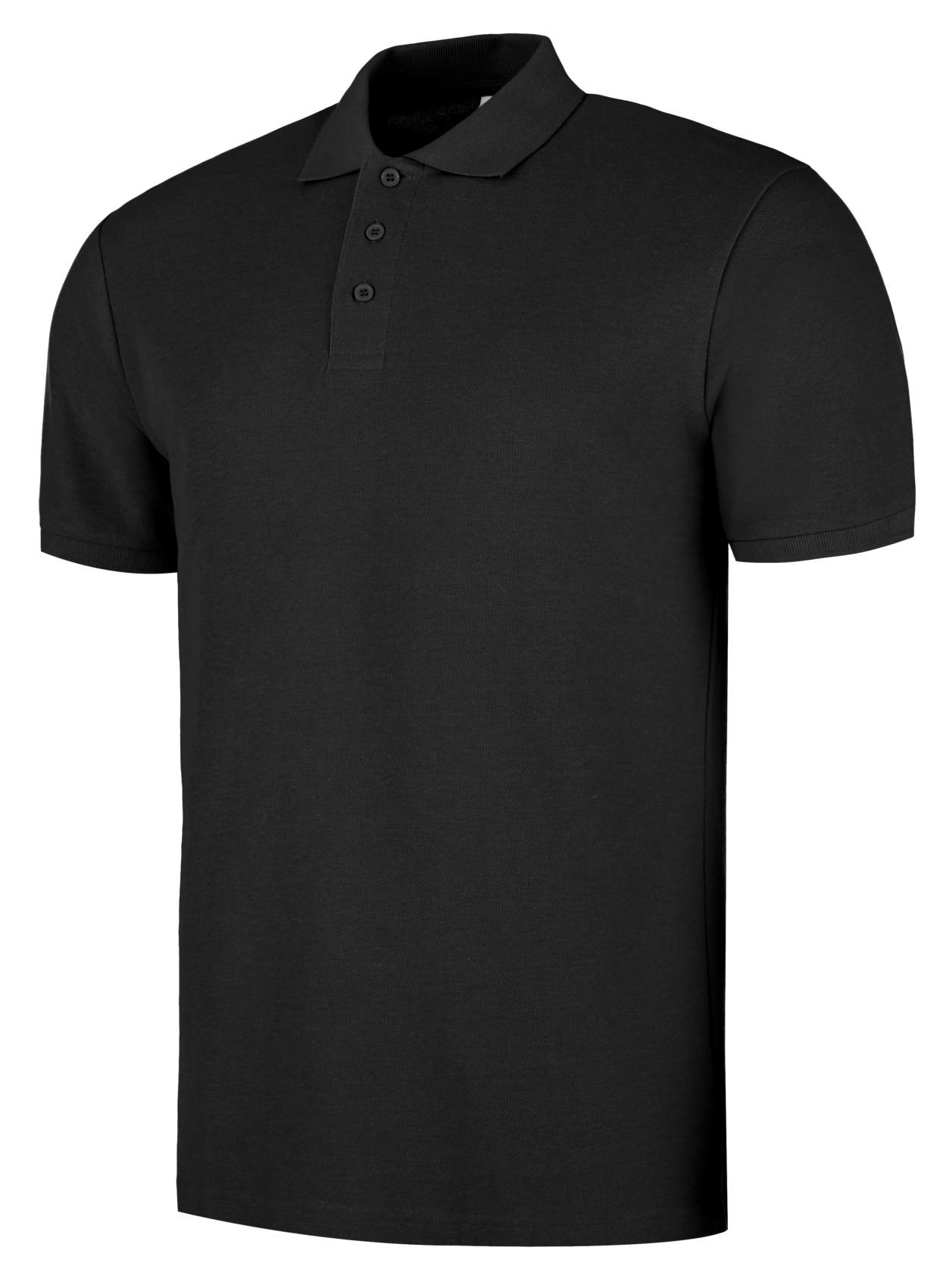 Levně Polokošile pánská úplet piké černá Davi 2XL