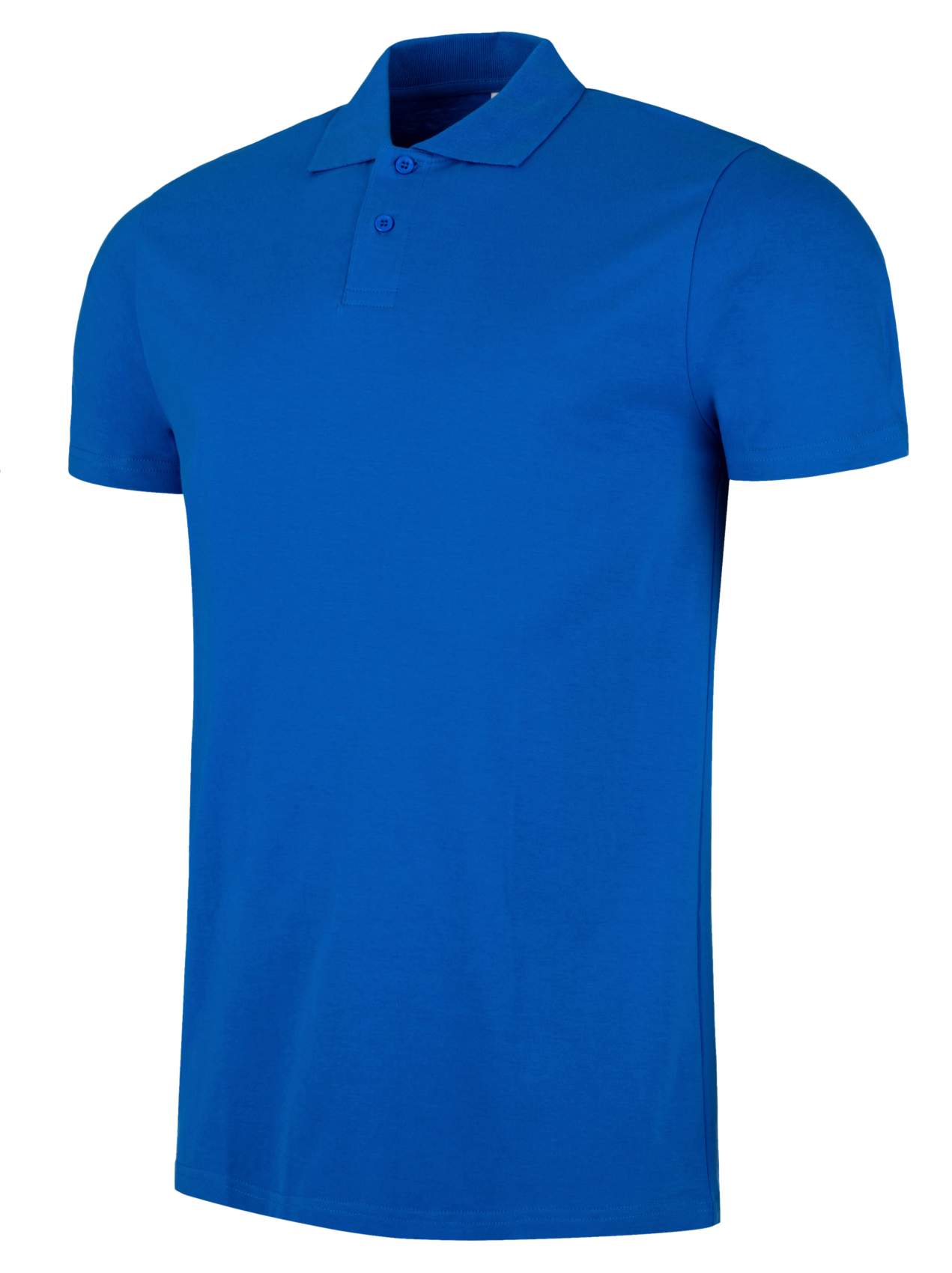 Levně Polokošile pánská Single Jersey hladký úplet modrá royal Weston 4XL