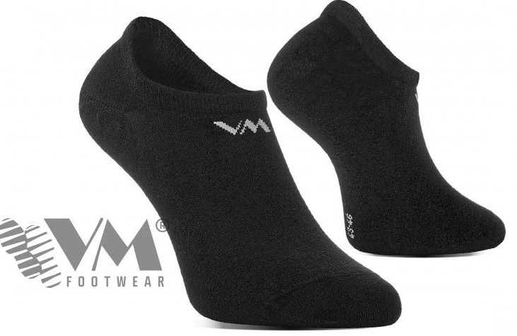 Levně BAMBOO bambusové funkční ponožky ultra krátké černá 3 pack 39-42