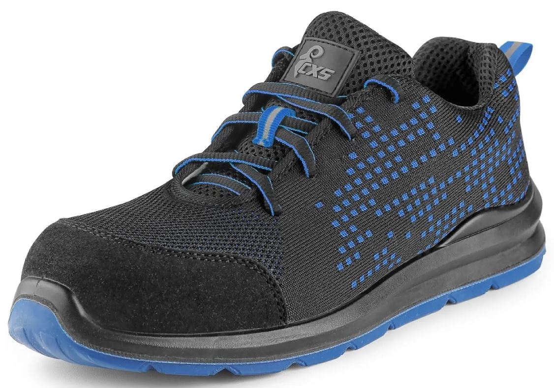 Levně CXS Texline VIS S1 SRC polobotka černo-modrá 41