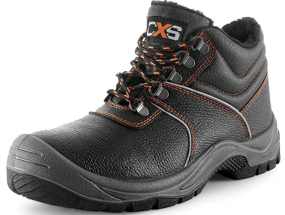 Levně Canis CXS Stone Apatit Winter O2 FO SRC kotníková obuv zimní černá 35