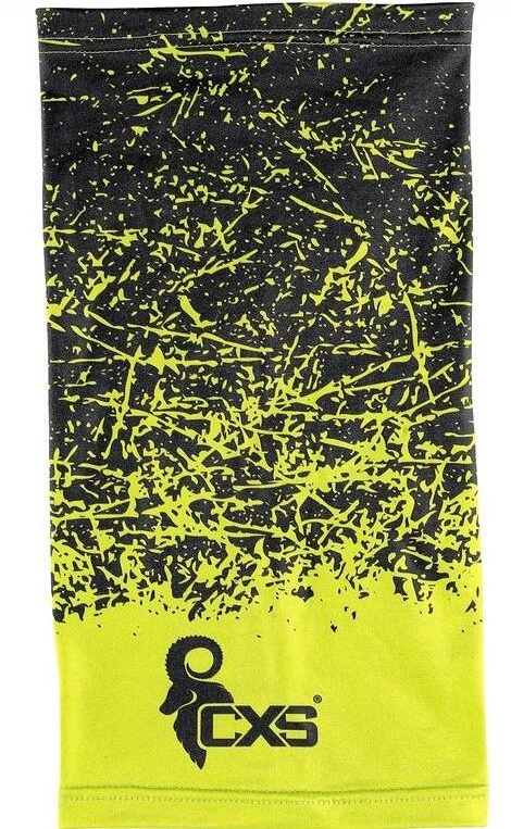 Levně CXS LORY šátek multifunkční černo žlutý 23 x 45 cm