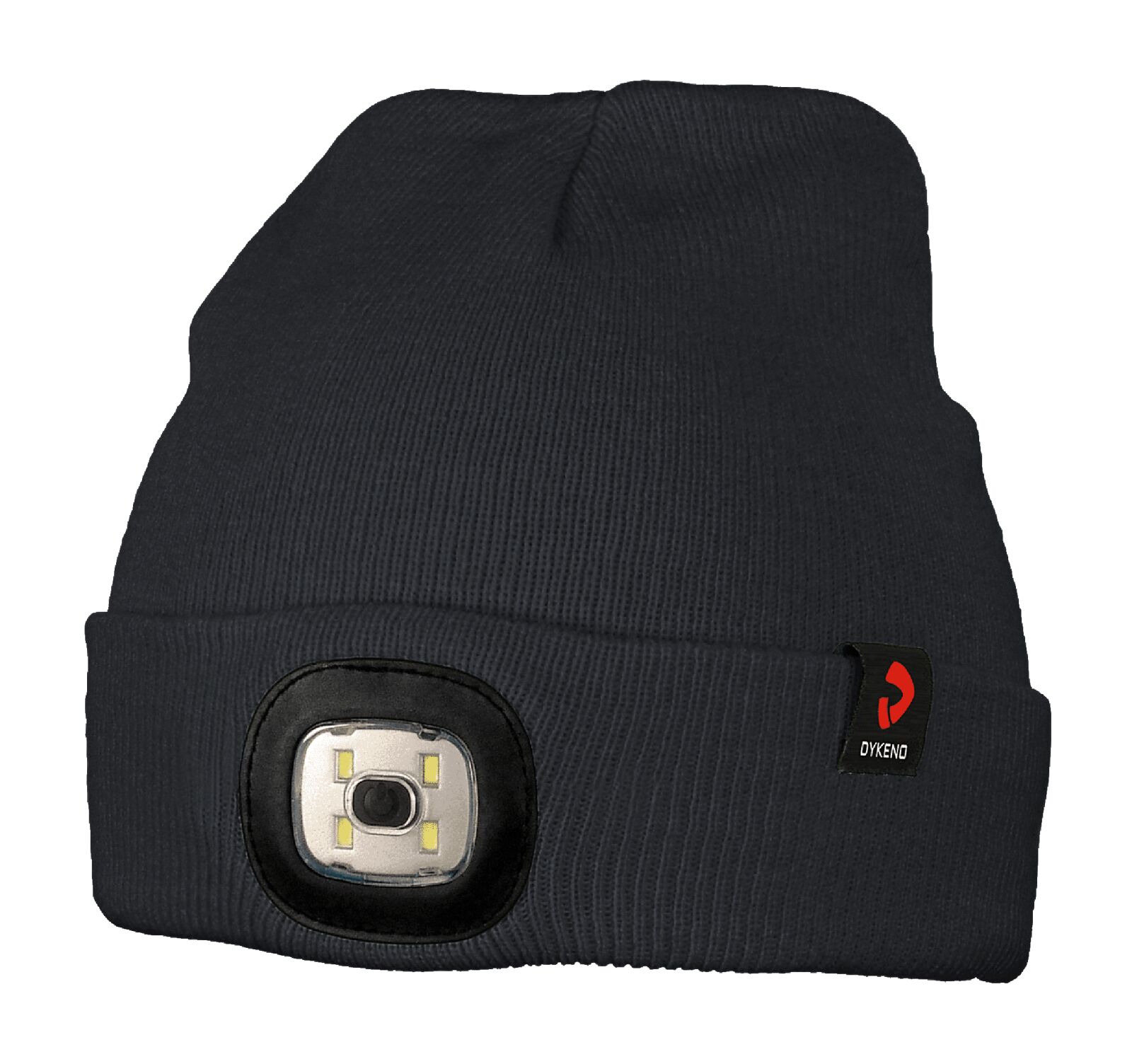 Levně ALAPOX LED zimní čepice s LED světlem černá