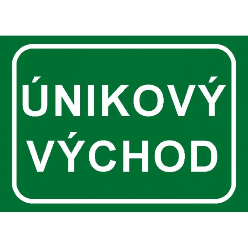 Levně Bezpečnostní tabulka Únikový východ