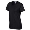 Dámské bavlněné tričko s krátkým rukávem černá