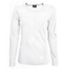 Lambeste 041 dámské bavlněné tričko s dlouhým rukávem bílá