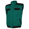 Primo bavlněná zateplená vesta zelená černá