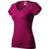 Dámské tričko Malfini Fit V-neck red fuchsia