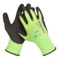 Povrstvené latexové rukavice ECO Green LX z recyklovaného materiálu