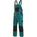 CXS Luxy Robin pracovní kalhoty s laclem zelená-černá