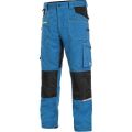 Canis CXS Stretch kalhoty pánské středně modré-černé zkrácené