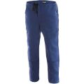 CXS MIREK klasické montérkové kalhoty do pasu na tkanici modrá