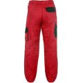 CXS Luxy Josef pracovní kalhoty do pasu červená-černá