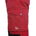 Canis CXS STRETCH pracovní kalhoty s laclem červená černá