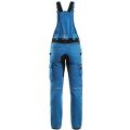 CXS STRETCH dámské pracovní kalhoty s laclem modré