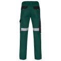 Primo bavlněné pracovní kalhoty do pasu zelené reflexní odolné
