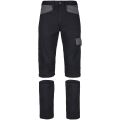 Primo pracovní kalhoty do pasu 2v1 - odepínací nohavice, bavlněné odlehčené, černo-šedé