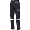 Primo pracovní kalhoty do pasu 2v1 - odepínací nohavice, bavlněné odlehčené, černo-šedé