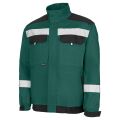 Primo pracovní bunda – reflexní, bavlněná, zesílená, zeleno-černá