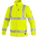 CXS PRESTON fleecové bunda reflexní žlutá