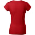 Dámské tričko Malfini Fit V-neck červená