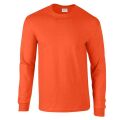 Tričko dlouhý rukáv bavlněné oranžové