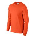 Tričko dlouhý rukáv bavlněné oranžové