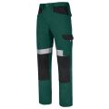Primo bavlněné pracovní kalhoty do pasu zelené reflexní odolné