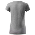 Dámské tričko tmavě šedý melír Malfini BASIC 134