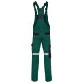 Primo montérkové laclové kalhoty reflexní s náprsenkou odolné zelené
