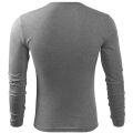 Pánské tričko s dlouhým rukávem Malfini Fit-T Long Sleeve tmavě šedý melír