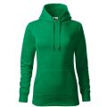 Dámská mikina Cape s kapucí středně zelená