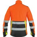 CXS BENSON výstražná softshellová bunda oranžová černá