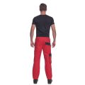 CERVA MAX NEO pracovní kalhoty do pasu červená