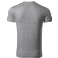 Malfini Slim Fit V-neck146 pánské tričko V výstřih tmavě šedý melír