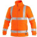 CXS PRESTON fleecové bunda reflexní oranžová