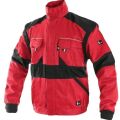 CXS Luxy Eda 2v1 bunda pracovní červená-černá odepínací rukávy