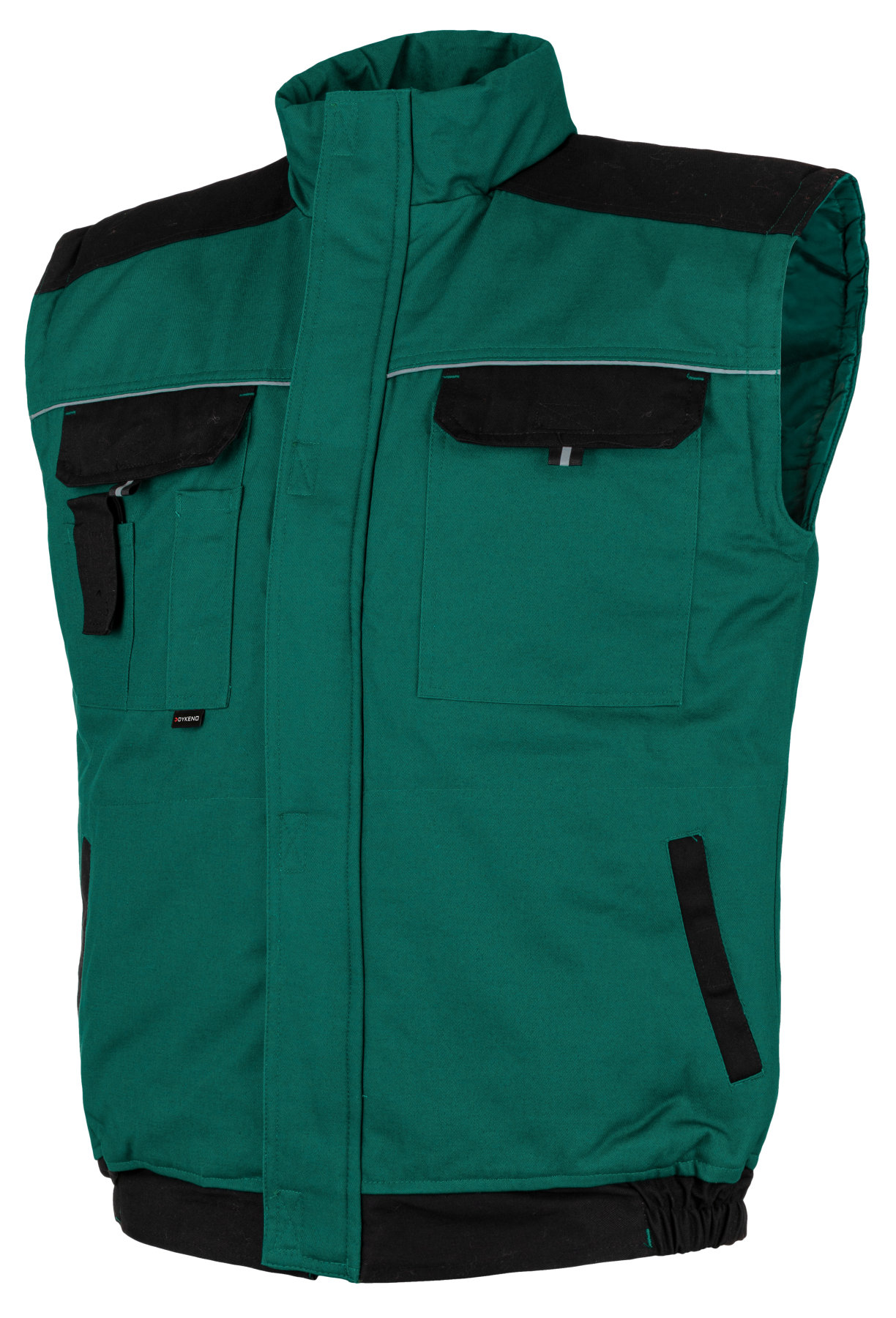 Levně Primo bavlněná zateplená vesta zelená černá 2XL