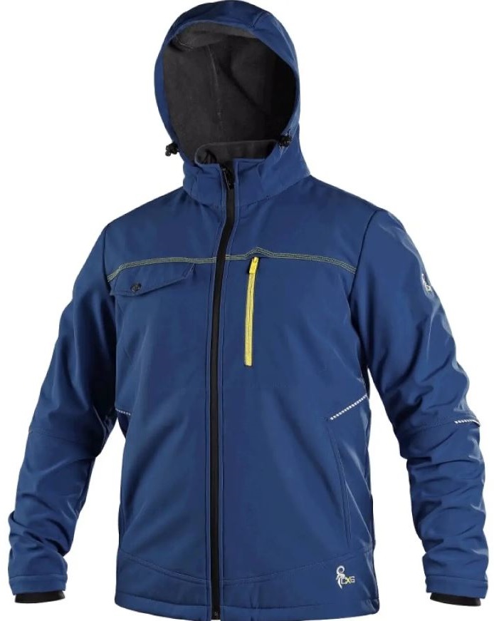 Levně CXS STRETCH pánská softshellová bunda tmavě modrá 3XL