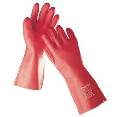 DG Tachov Standard chemicky odolné rukavice červené
