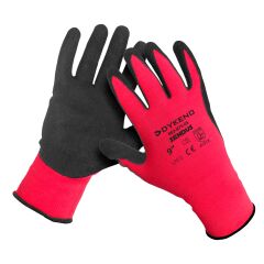 Sendus textilní rukavice máčené v pěnovém nitrilu